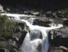 Waterfalls at 8 miles from Skjolden, 603m above sea level